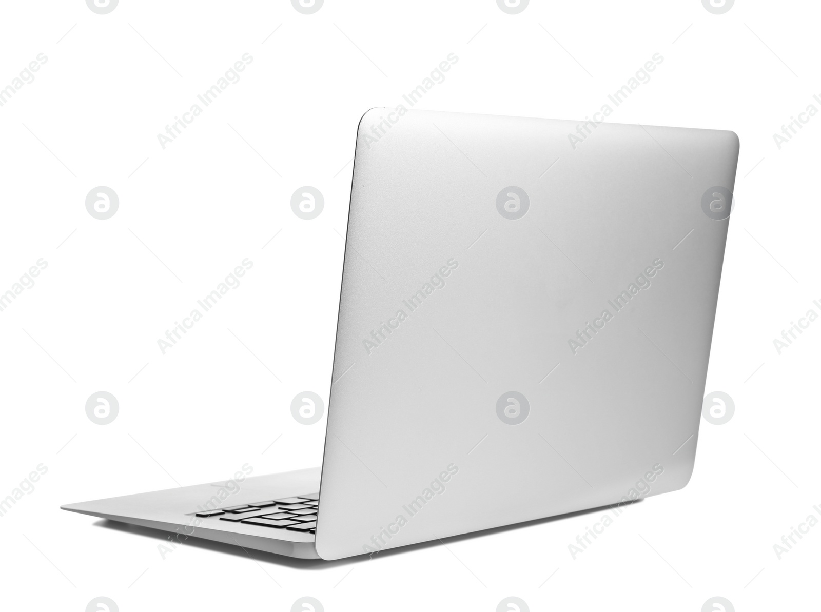 Photo of Laptop on white background. Modern technology