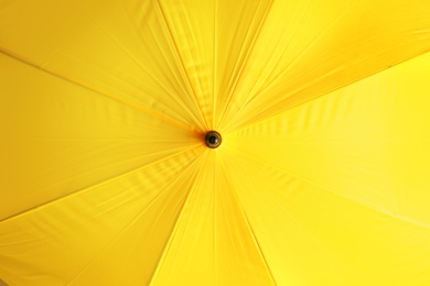 Photo of Color umbrella as background, closeup view