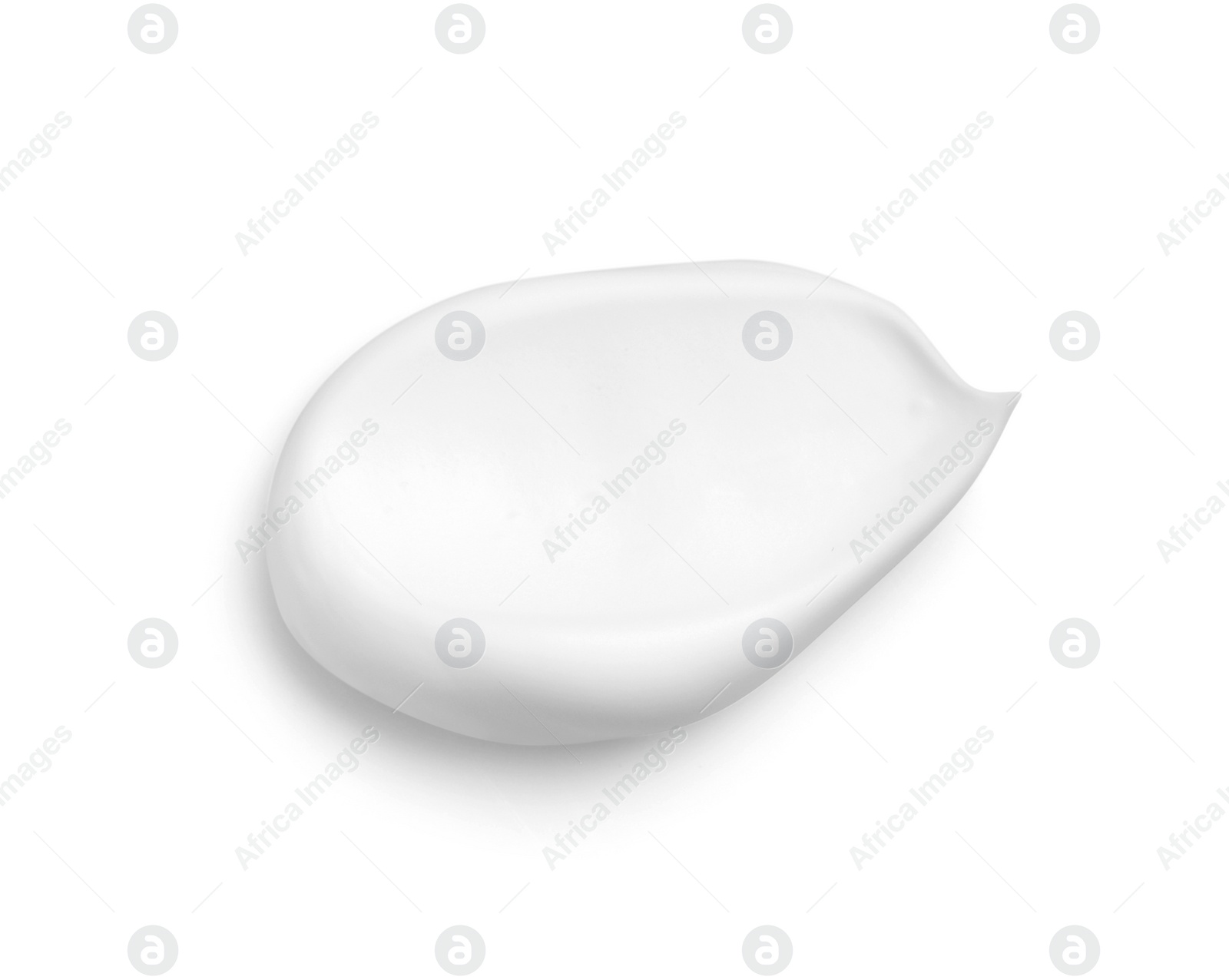 Photo of Smear of shaving foam isolated on white