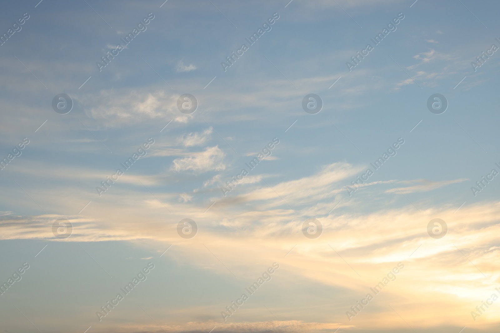 Photo of Picturesque view of beautiful blue sky with clouds