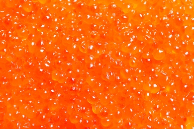 Delicious red caviar, closeup