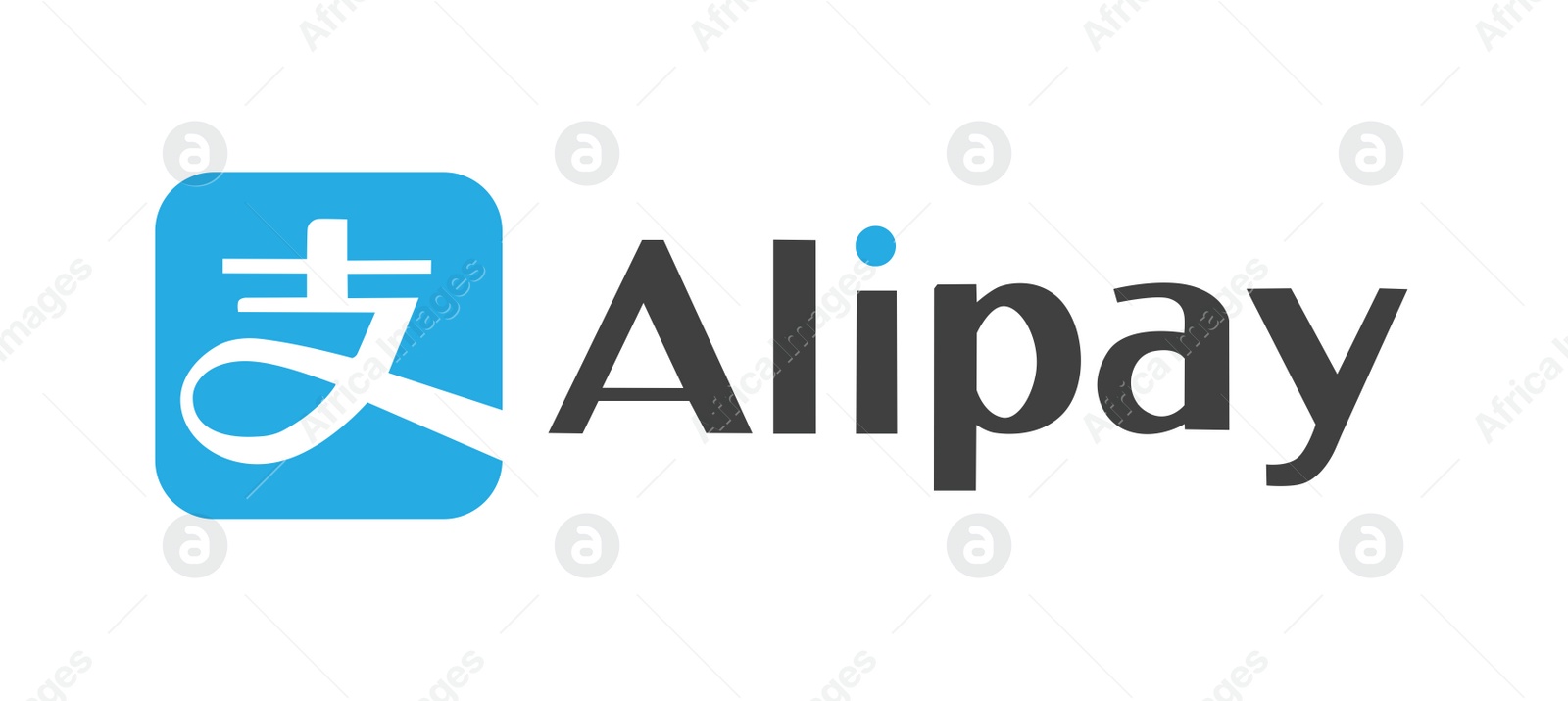 Illustration of MYKOLAIV, UKRAINE - JANUARY 18, 2021: Logotype of Alipay payment system on white background, illustration