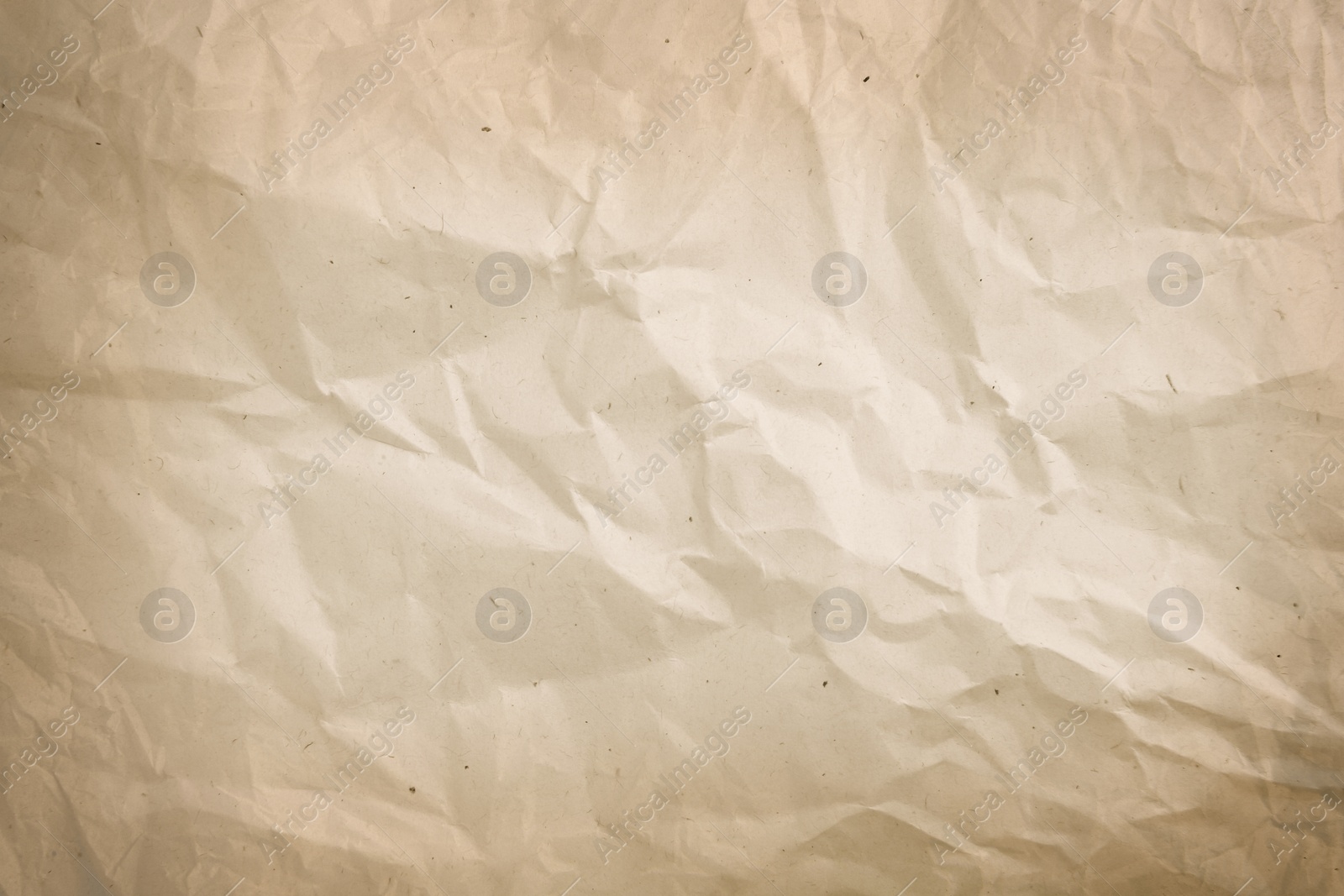 Image of Crumpled old paper as background. Texture of parchment