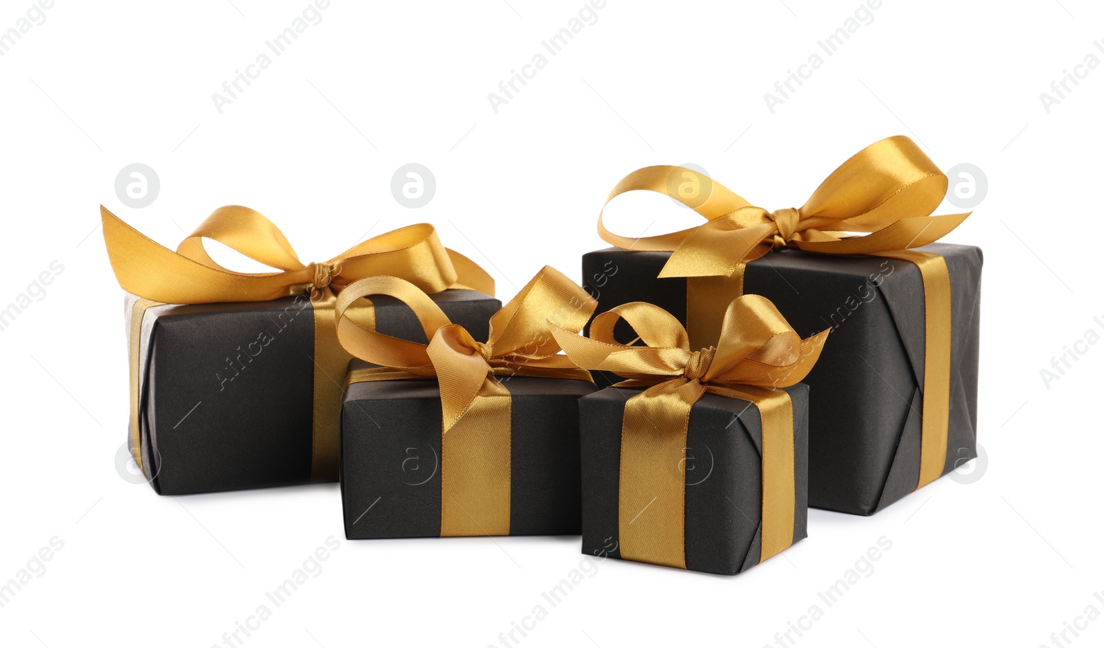 Photo of Many beautiful gift boxes on white background