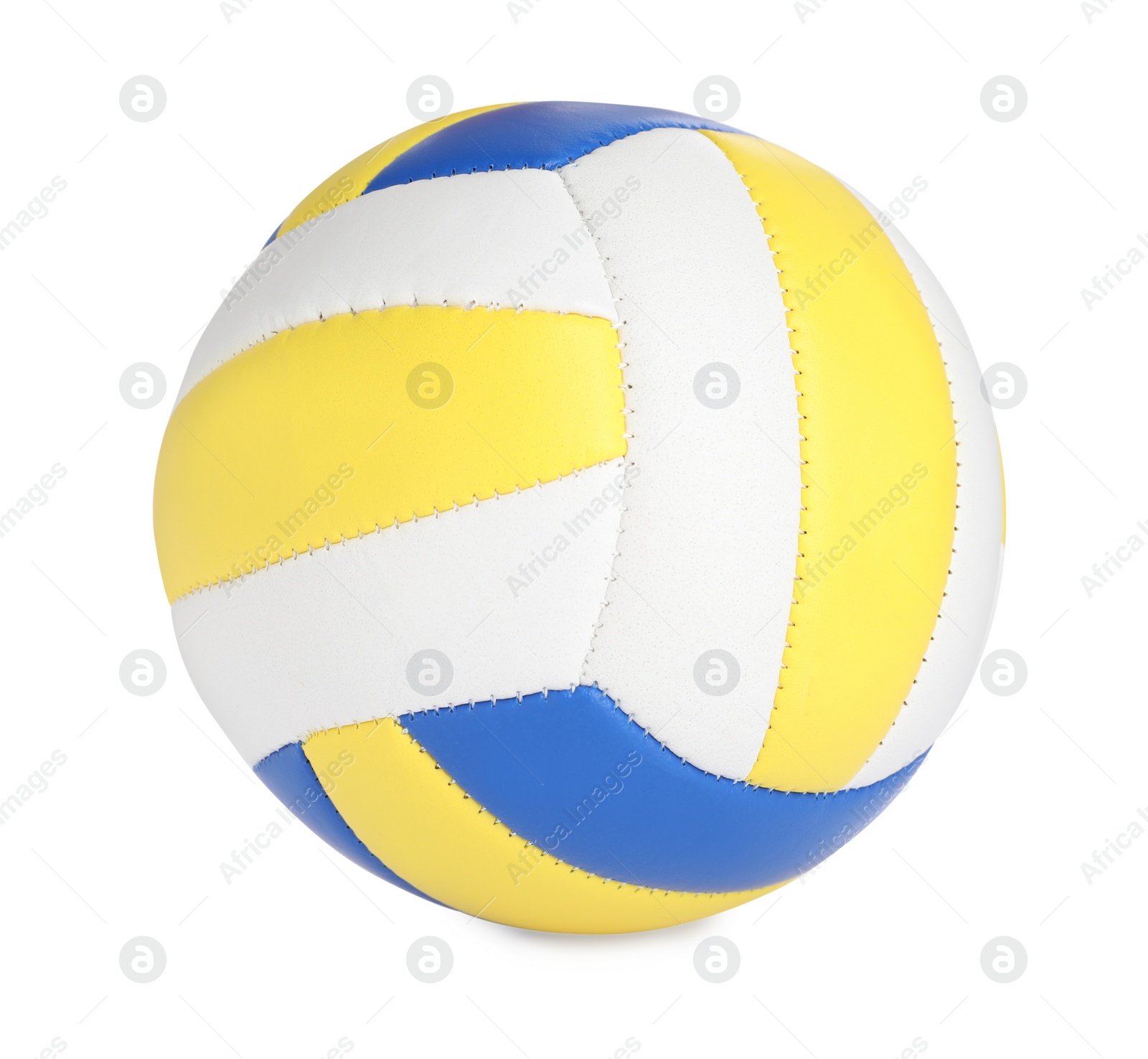 Photo of New leather volleyball ball isolated on white