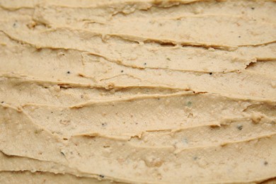 Photo of Texture of delicious liverwurst as background, closeup