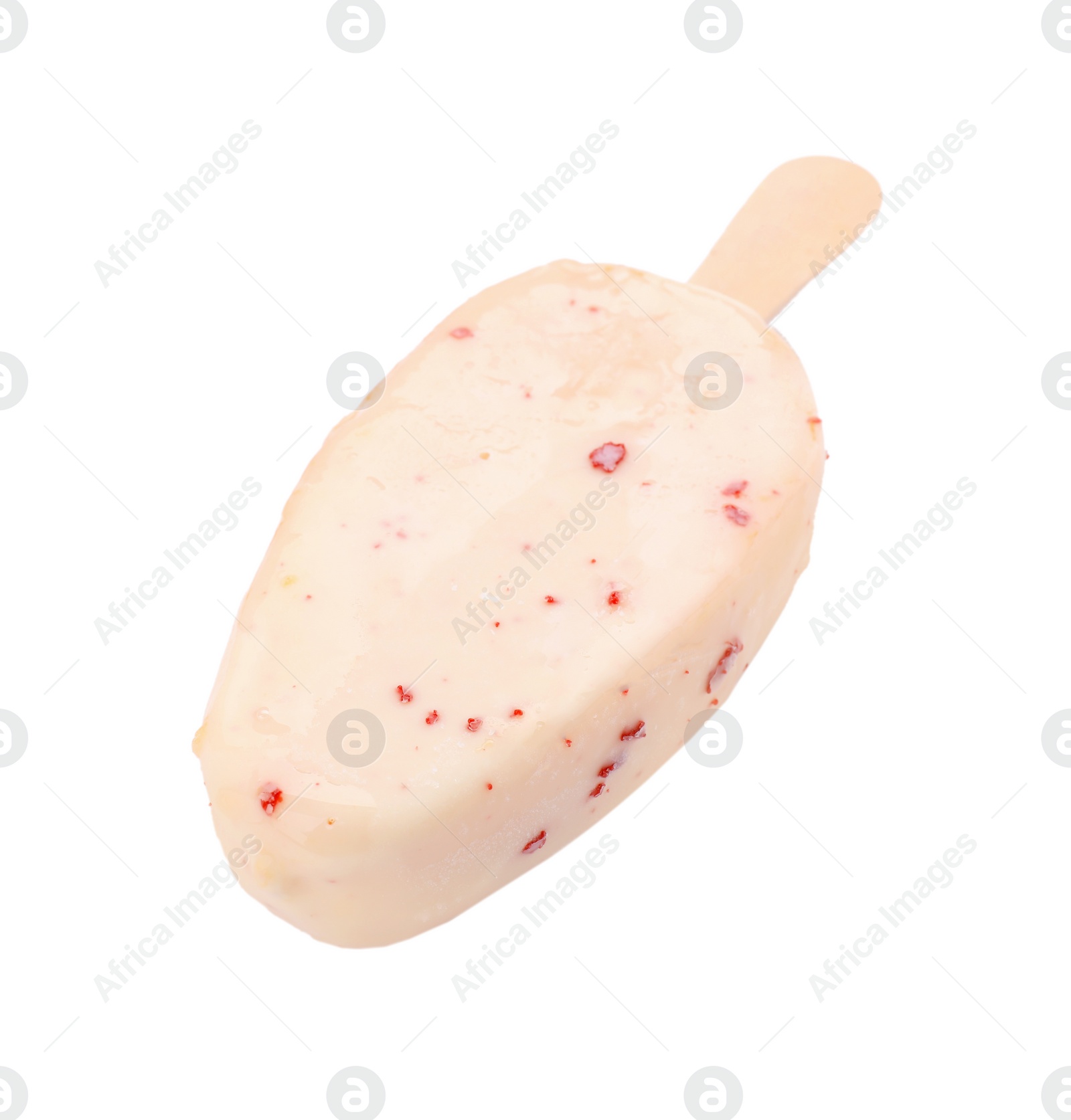 Photo of Delicious glazed ice cream bar isolated on white