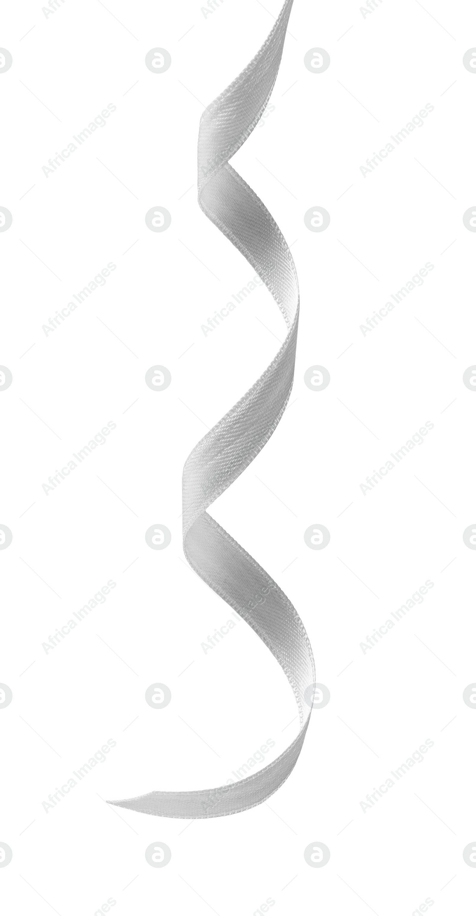 Photo of Beautiful ribbon isolated on white. Festive decor