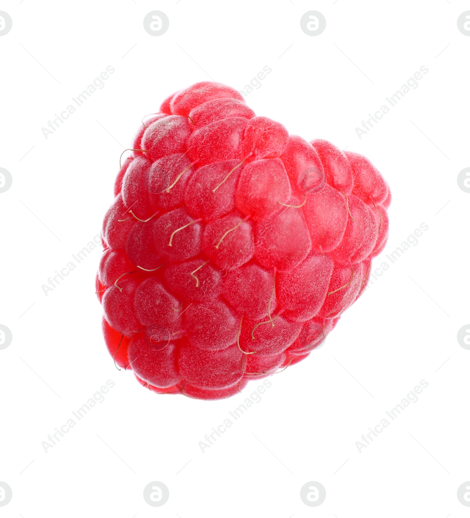 Photo of Delicious fresh ripe raspberry isolated on white