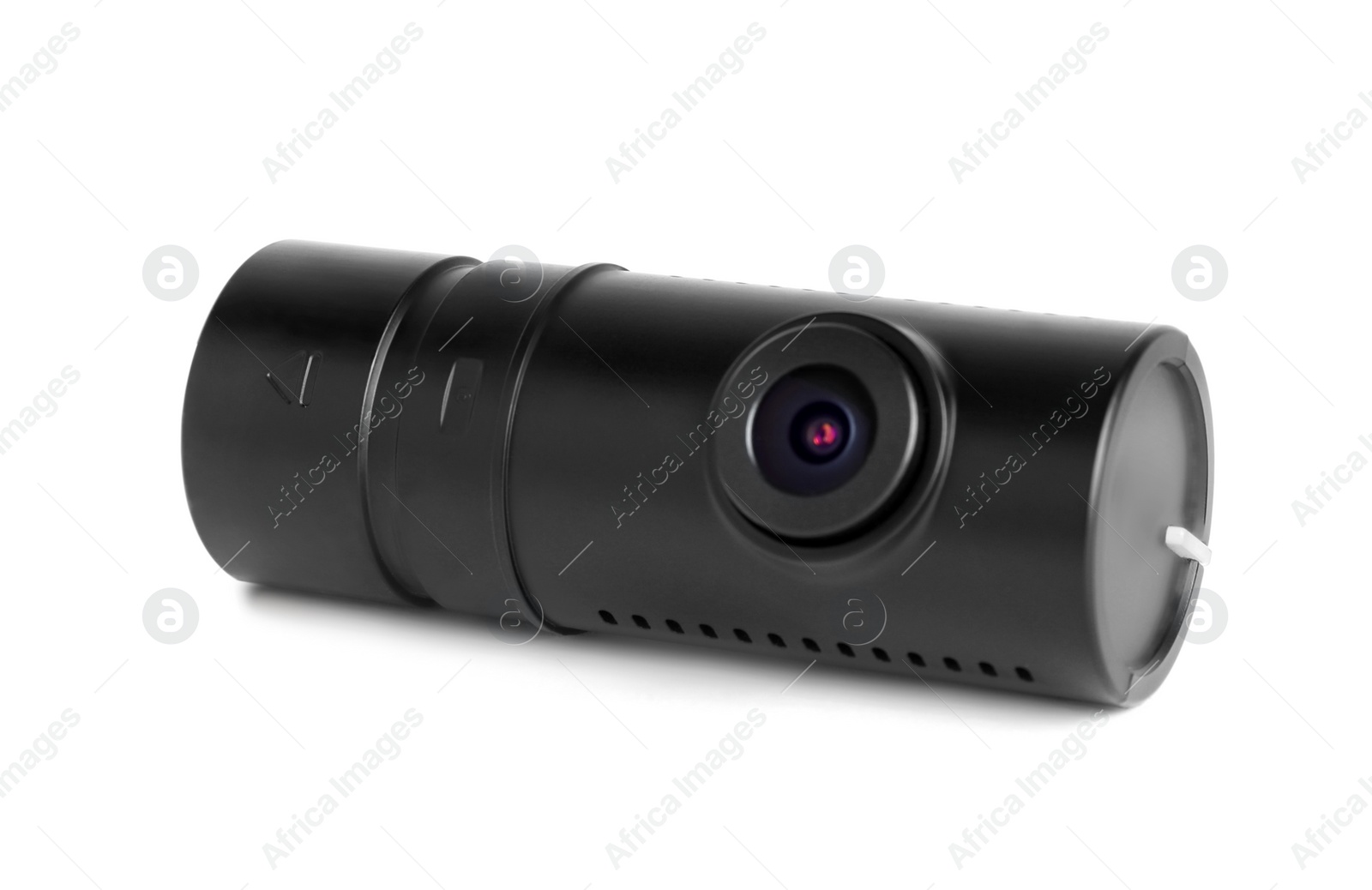 Photo of Black modern car camera isolated on white