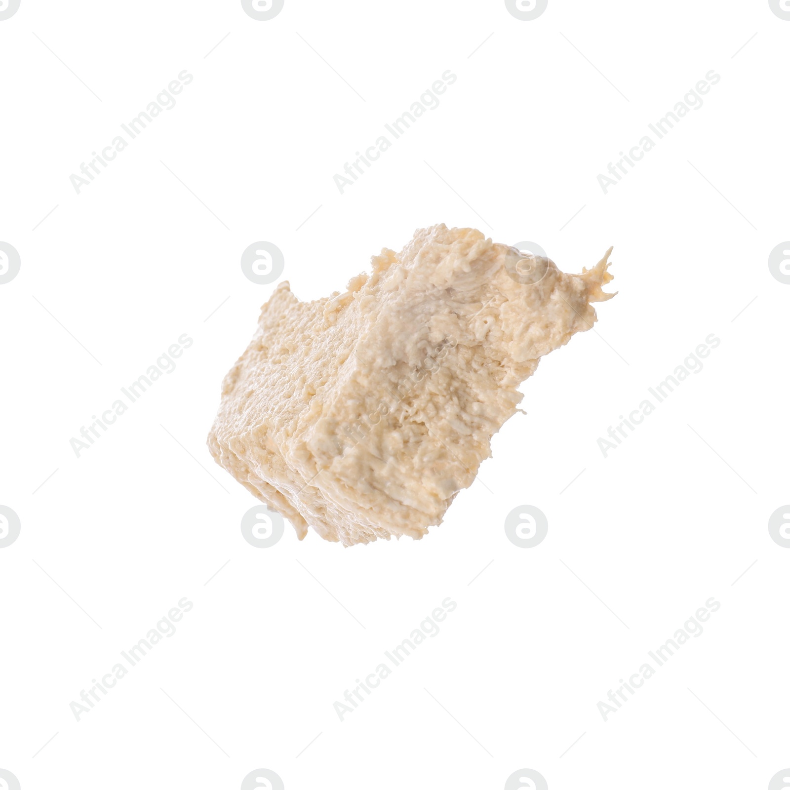 Photo of One piece of tasty halva isolated on white
