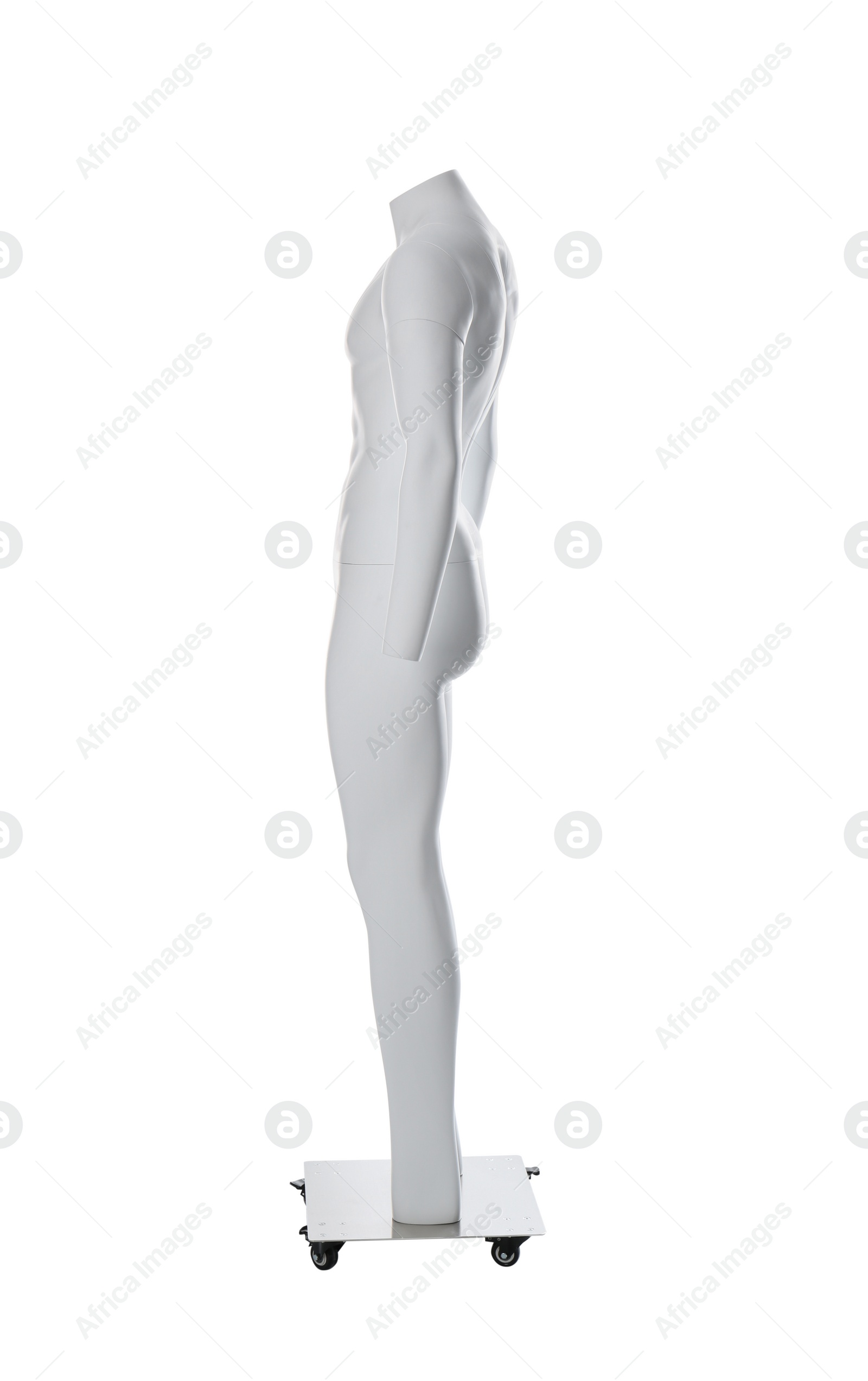 Photo of Male ghost headless mannequin with removable pieces isolated on white