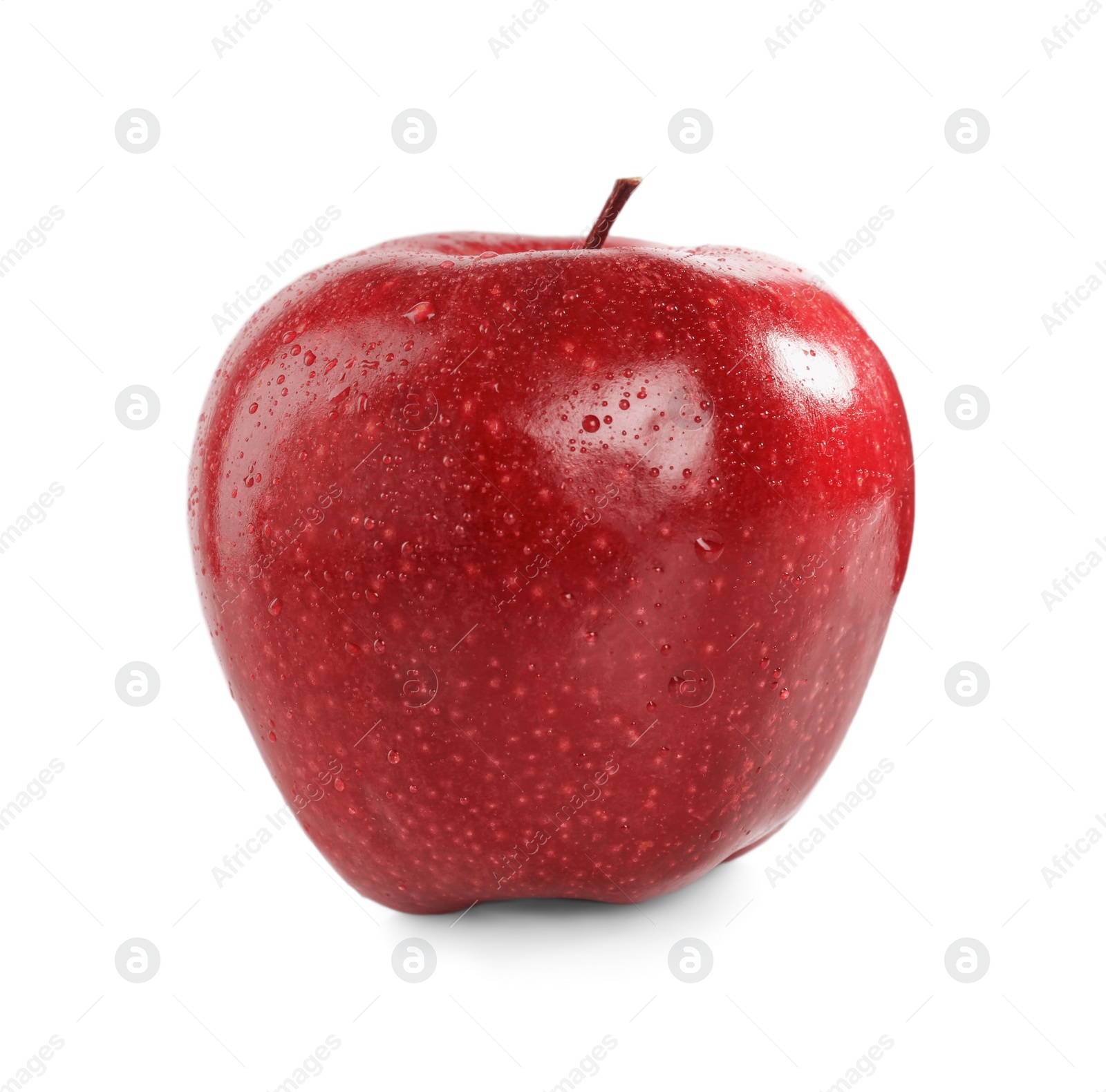 Photo of Fresh juicy red apple isolated on white