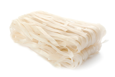 Photo of Block of rice noodles isolated on white