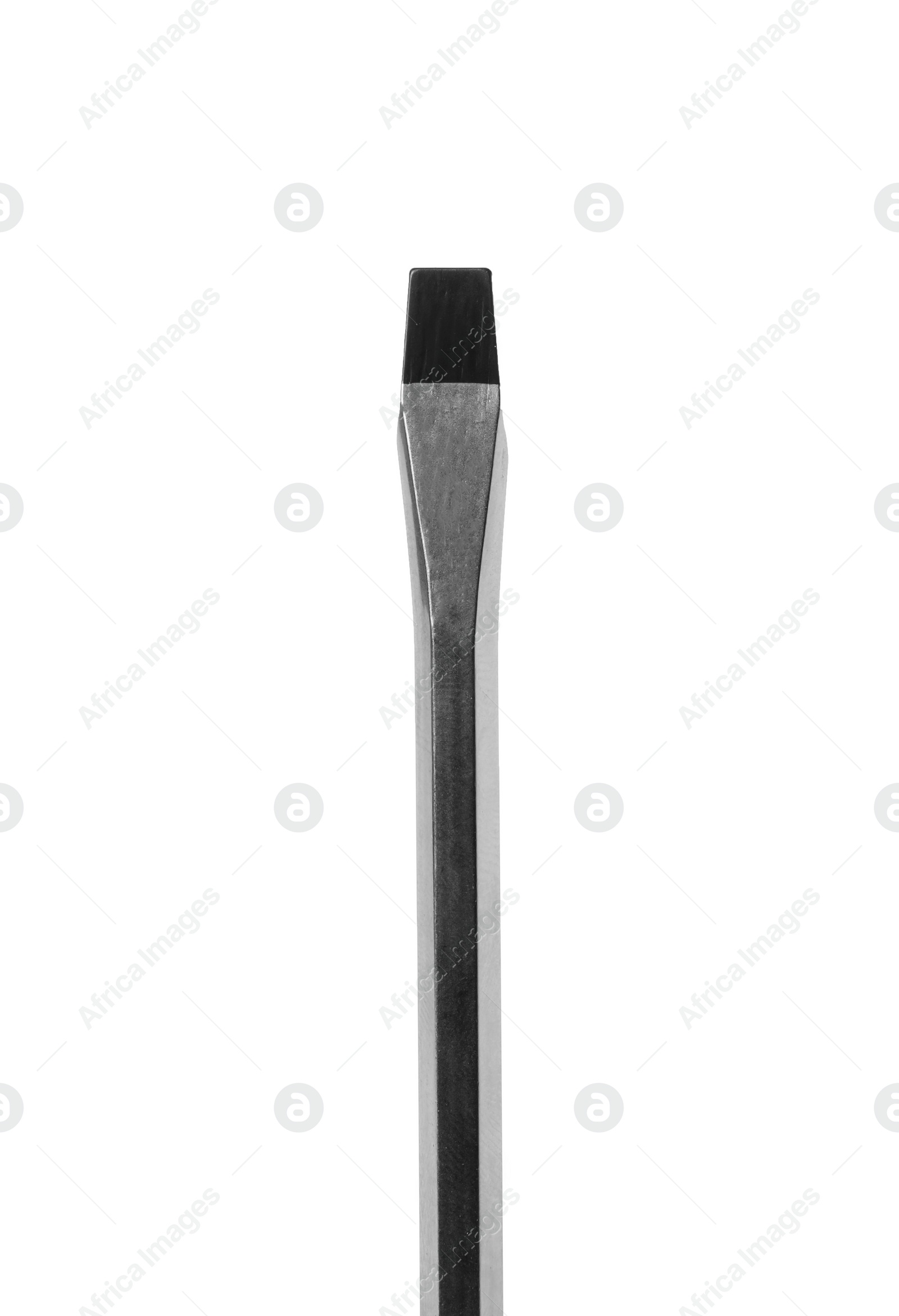 Photo of One new screwdriver isolated on white. Construction tool