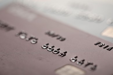 Photo of Two credit cards as background, macro view