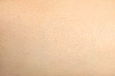 Texture of clean human skin, closeup view