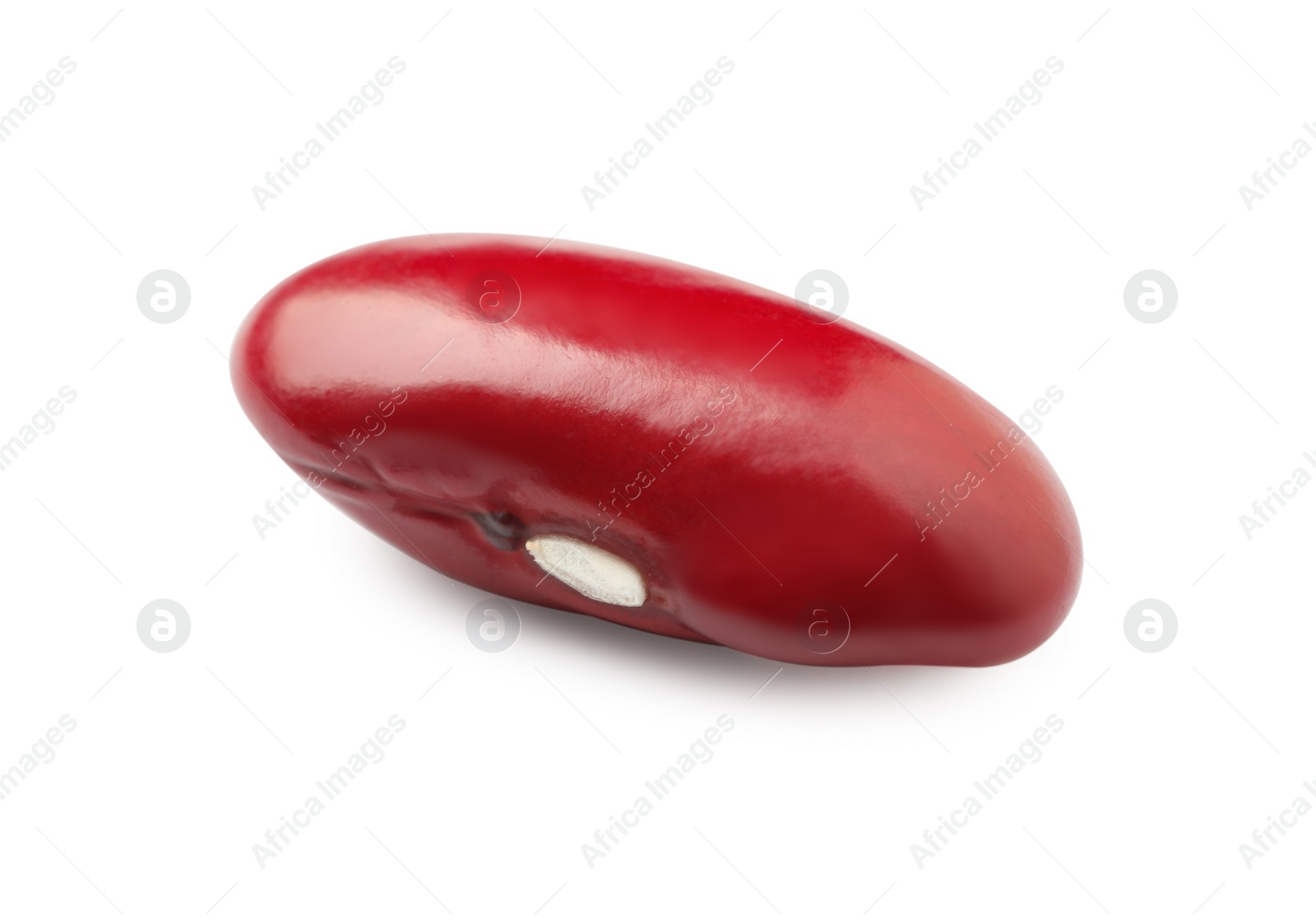 Photo of Raw red kidney bean isolated on white