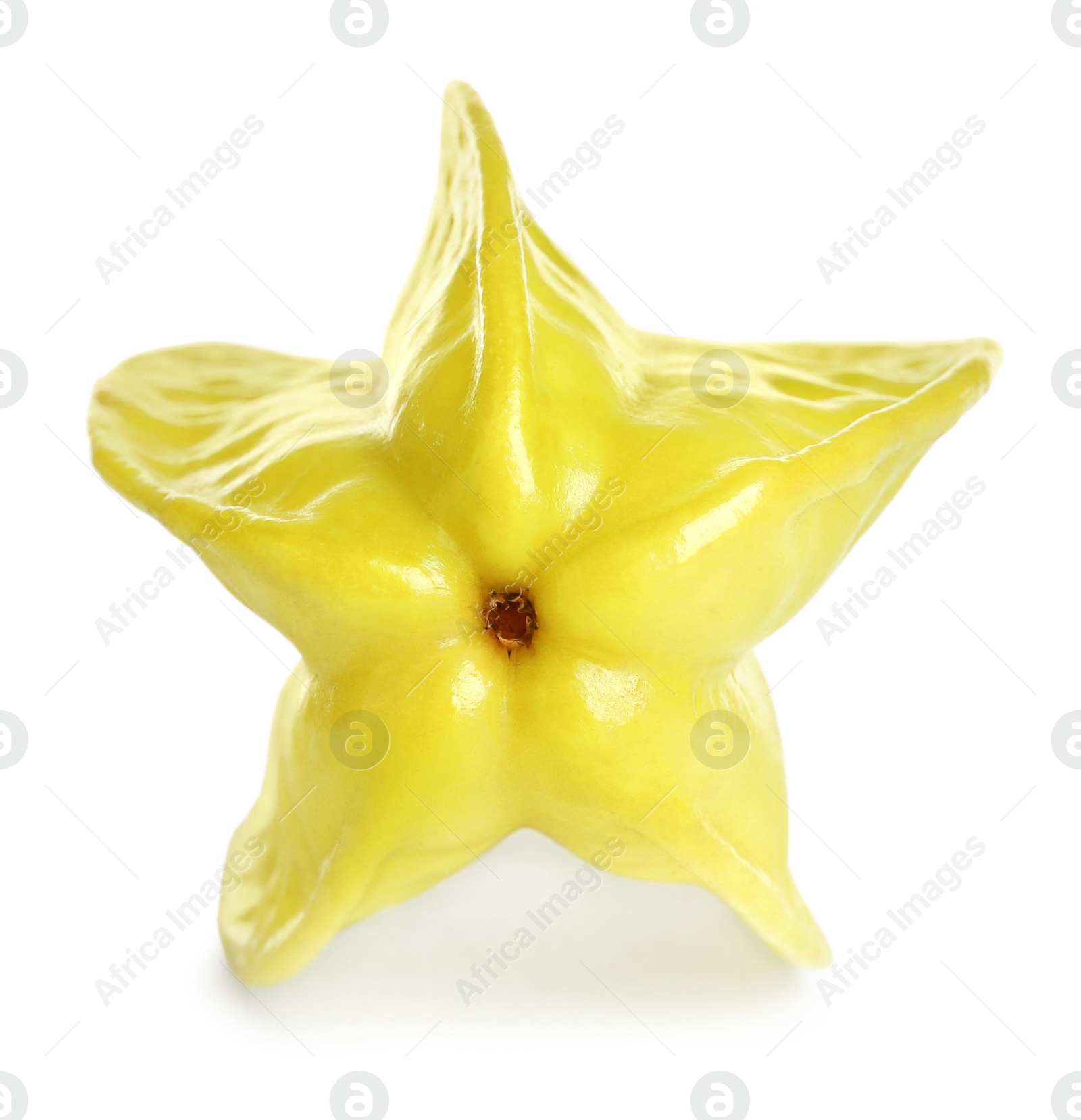 Photo of Delicious ripe carambola isolated on white. Exotic fruit