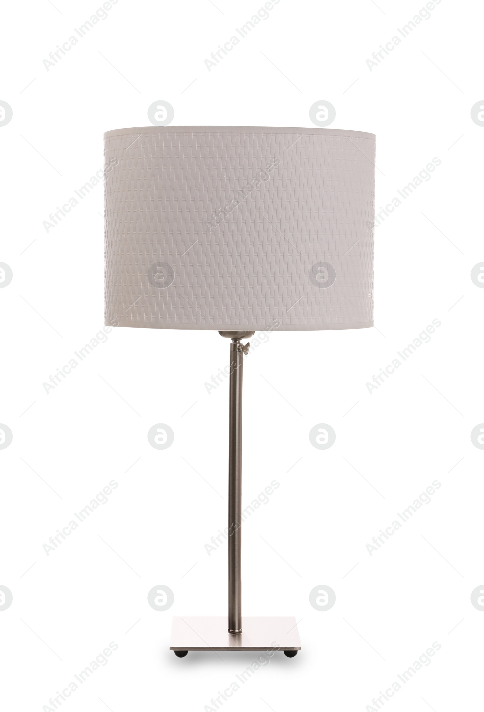 Photo of Stylish new night lamp isolated on white