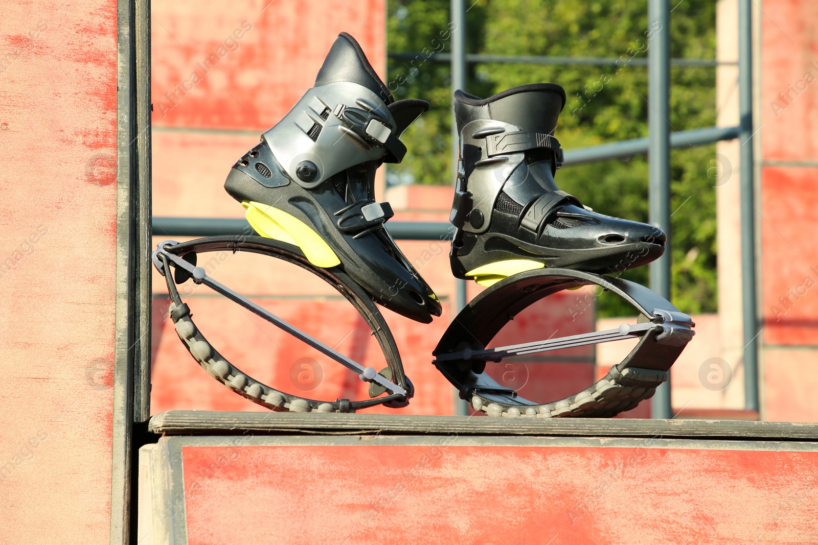 Photo of Stylish kangoo jumping boots in workout park