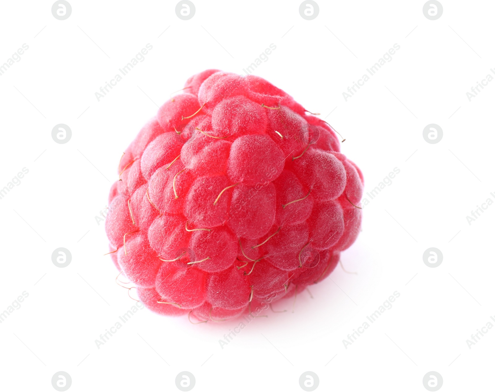 Photo of Delicious sweet ripe raspberry isolated on white