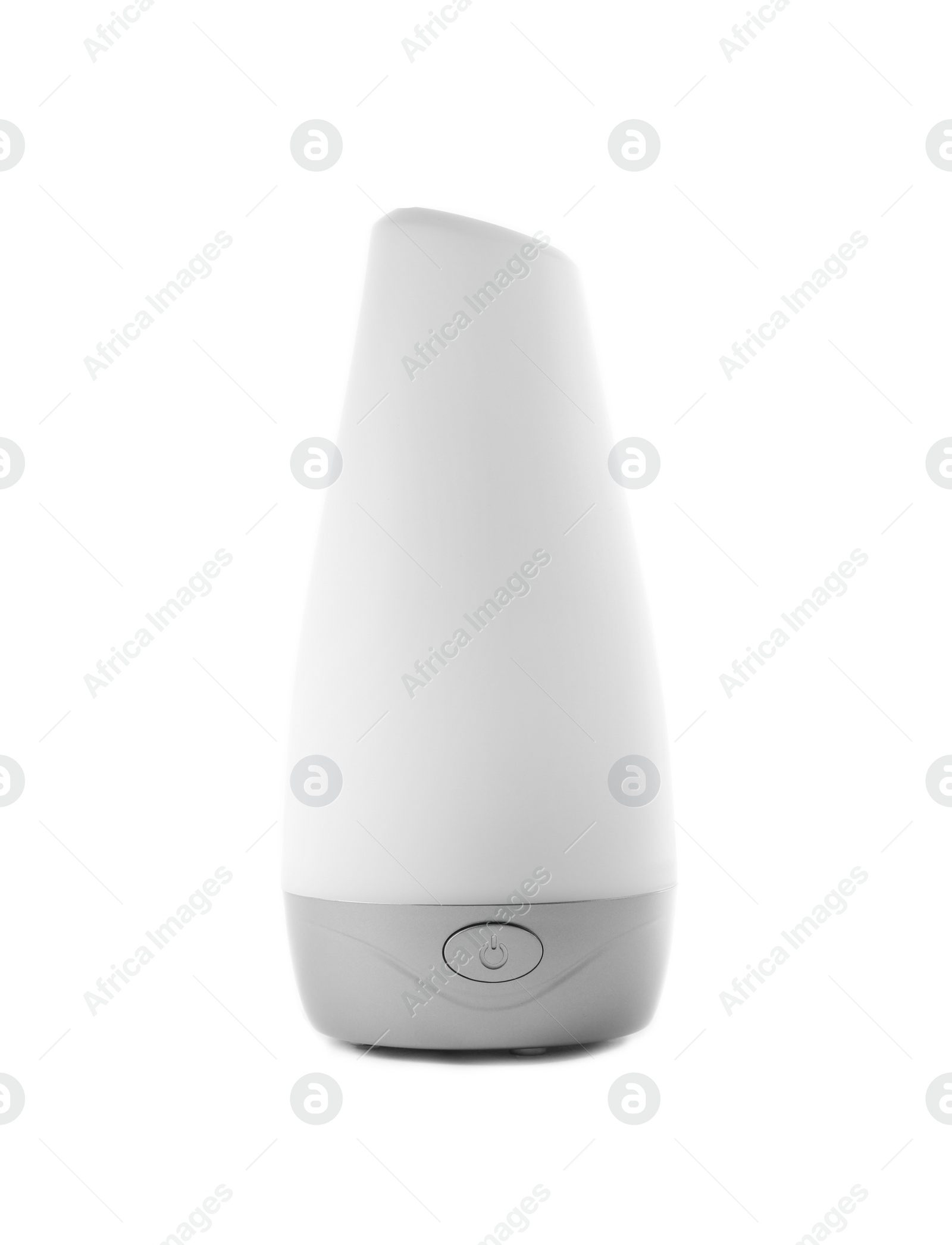 Photo of New modern aroma humidifier on white background