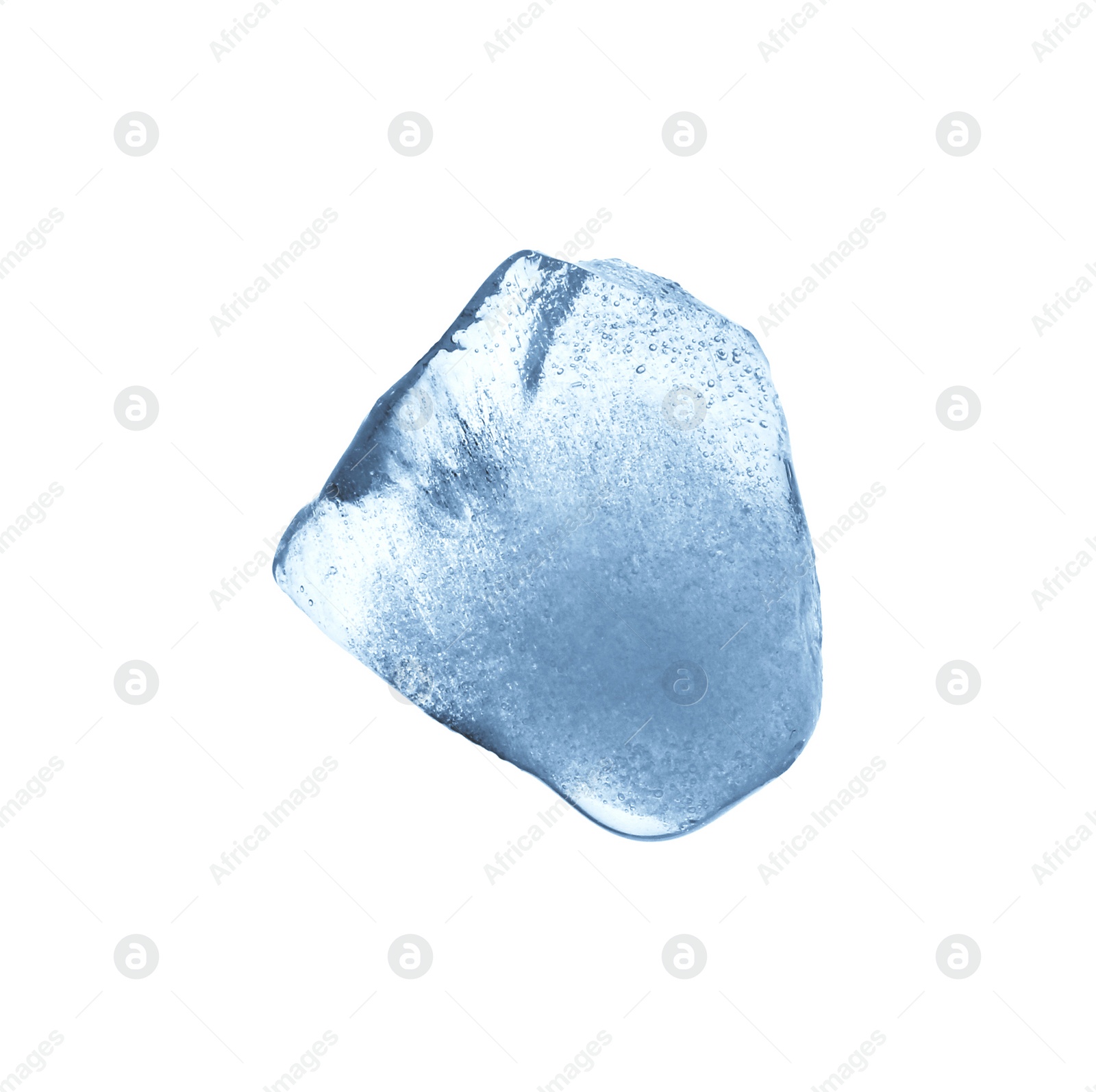 Photo of Piece of clear ice isolated on white