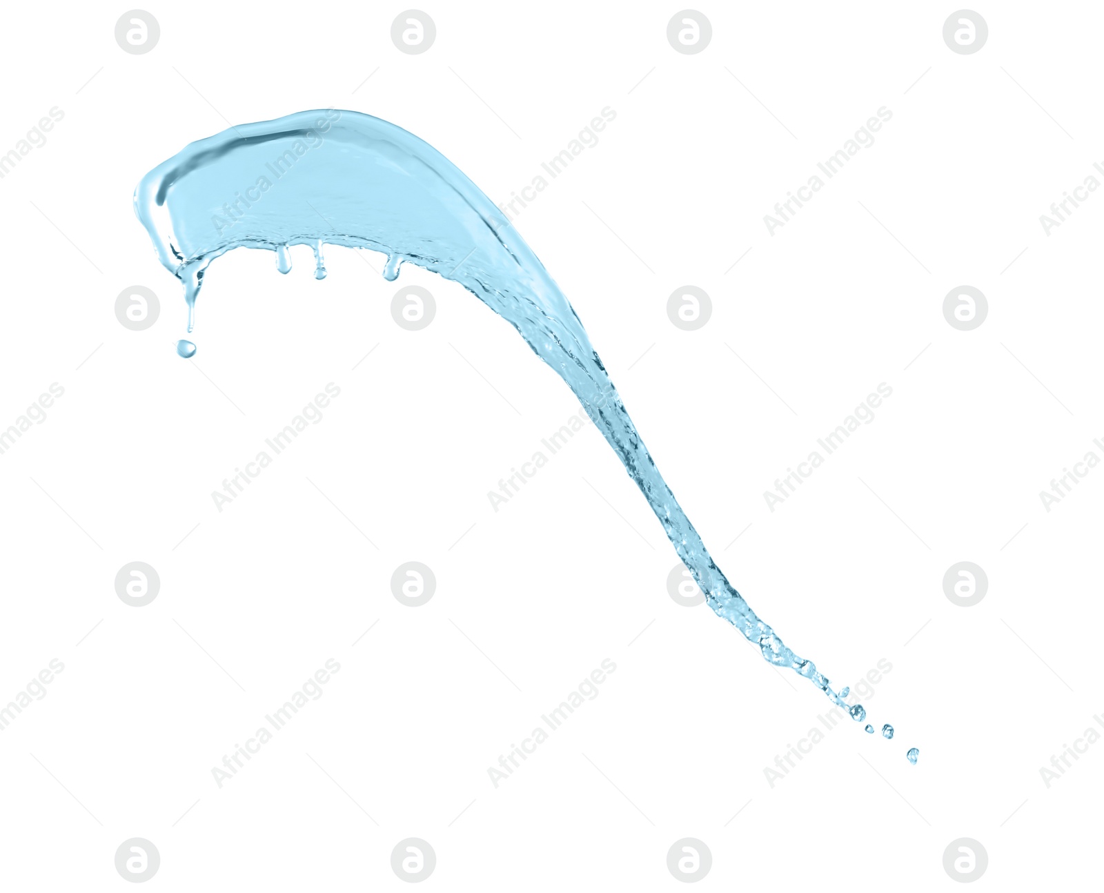 Photo of Splash of clear water isolated on white