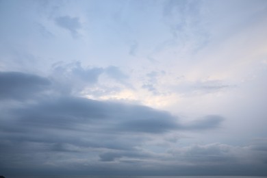 Picturesque view of blue sky with clouds