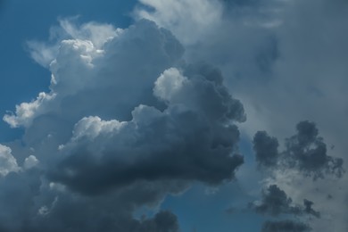 Beautiful view of sky with thunder clouds