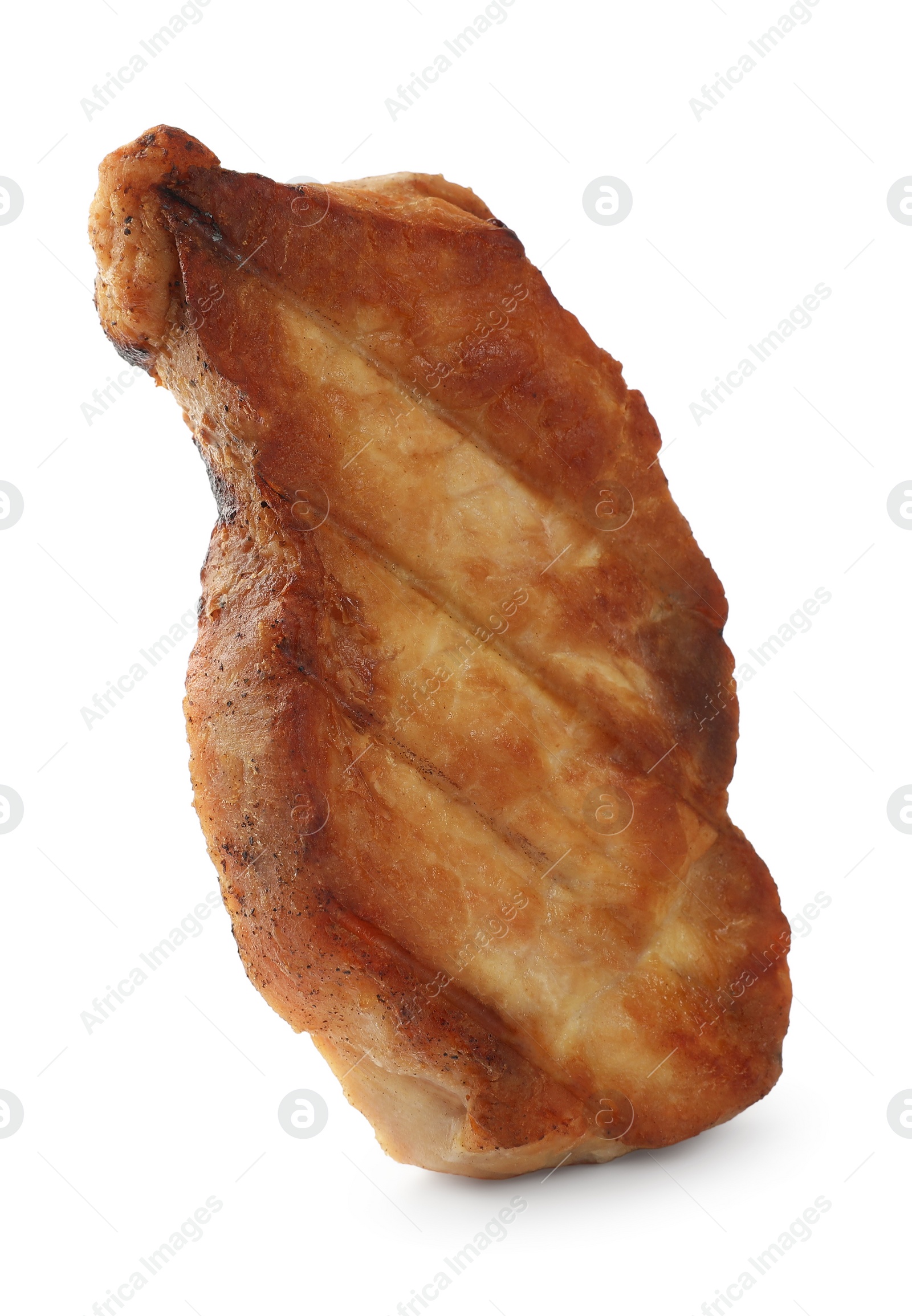 Tasty fresh grilled steak isolated on white Photo of Tasty fresh grilled steak isolated on white