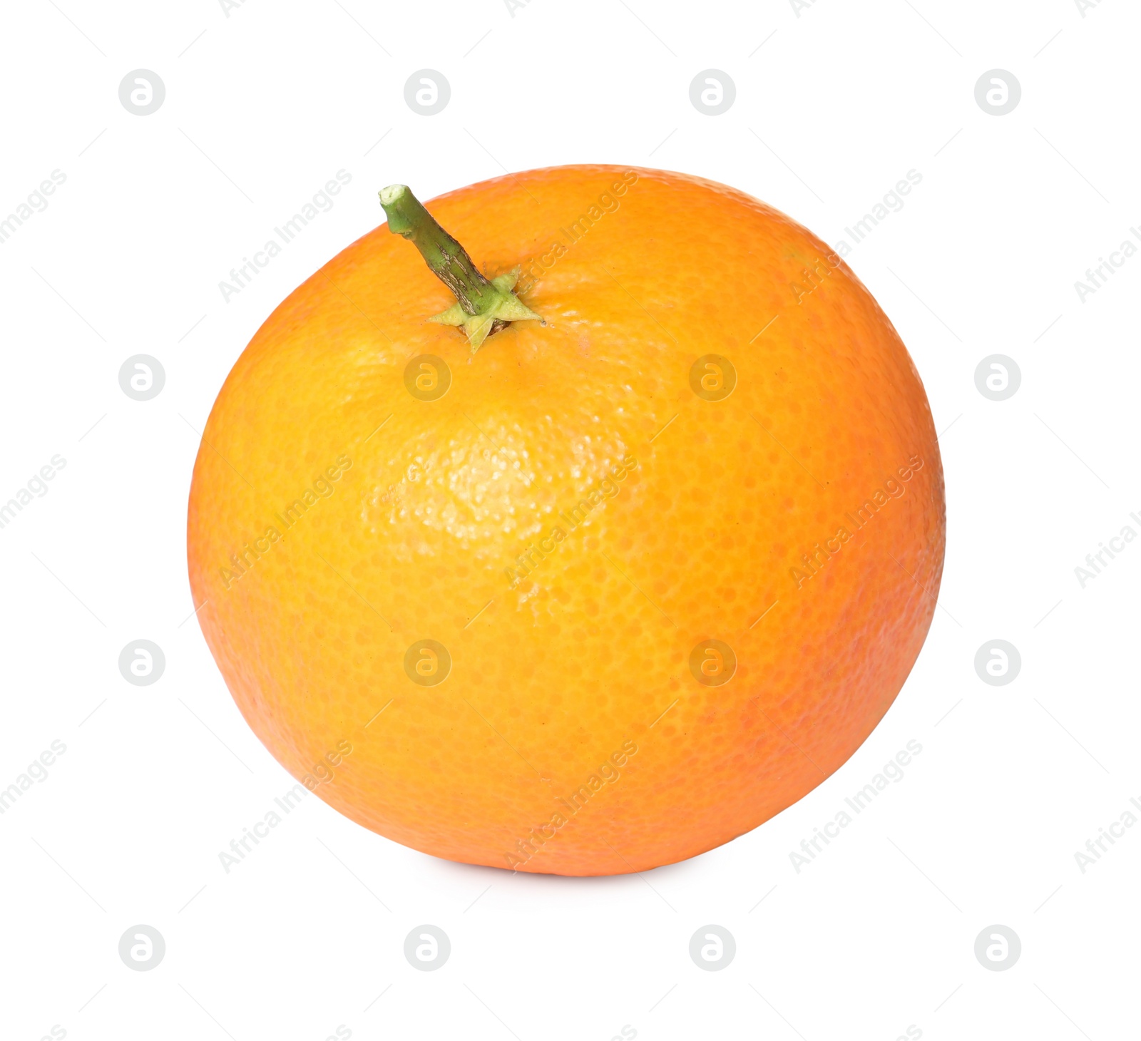 Photo of Fresh ripe juicy tangerine isolated on white