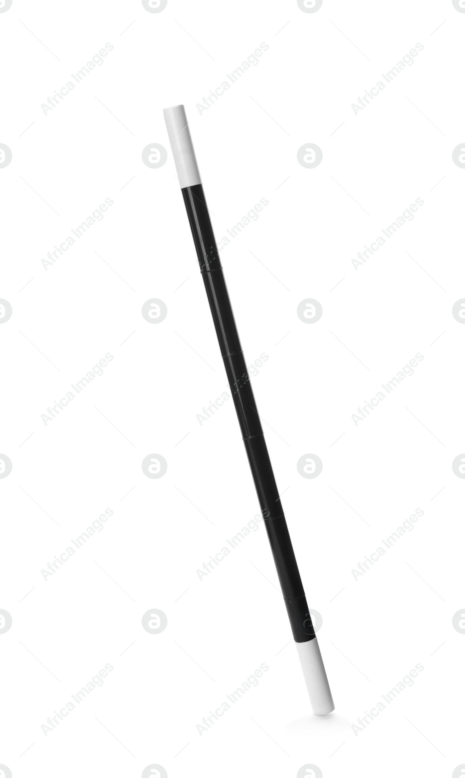 Photo of Beautiful black magic wand isolated on white