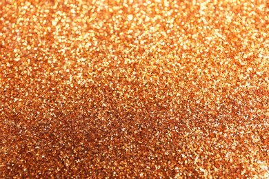 Photo of Texture of rose gold glitter fabric as background