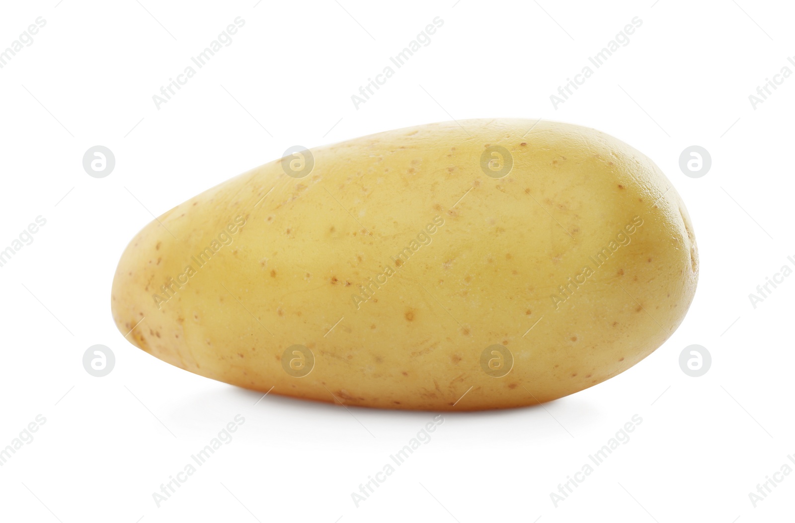 Photo of Fresh raw organic potato isolated on white