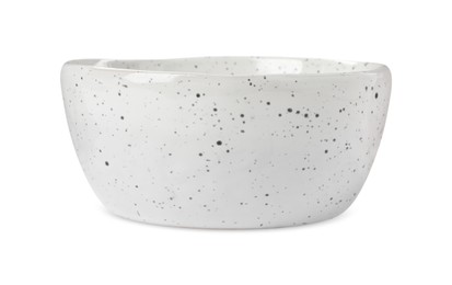 Beautiful empty ceramic bowl isolated on white