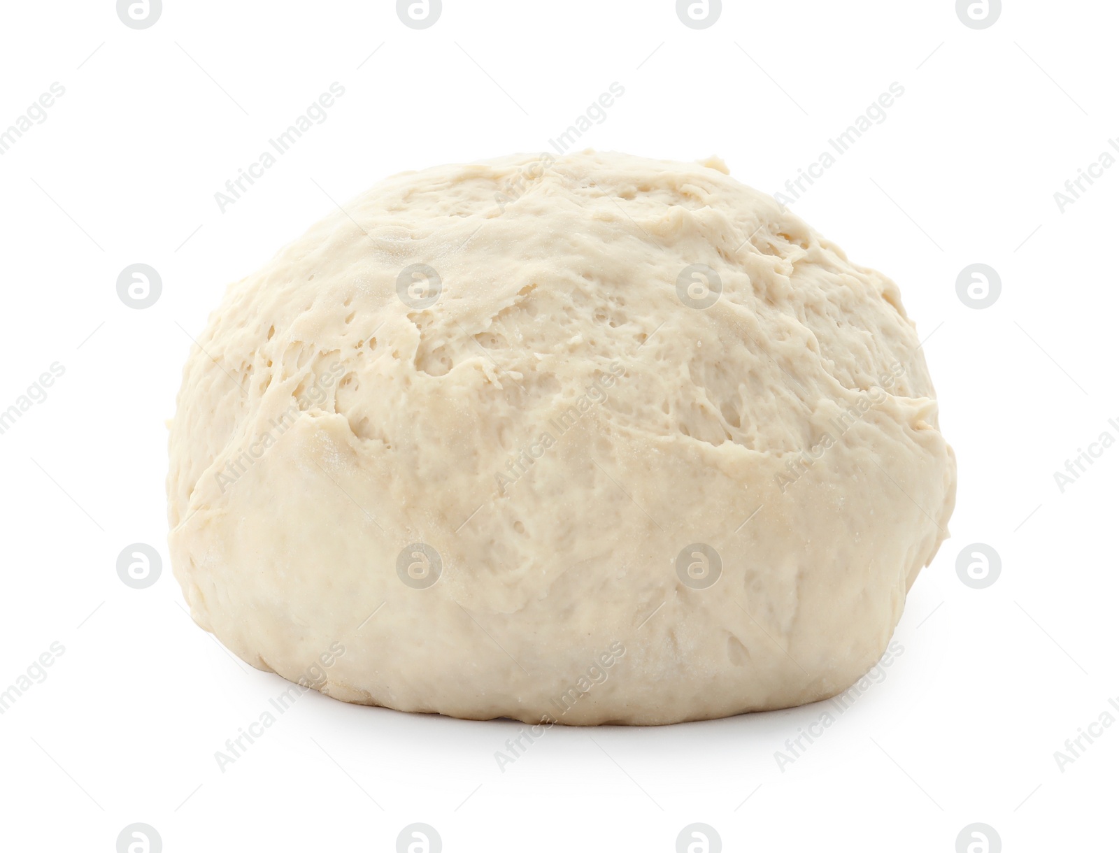 Photo of Wheat dough for pastries isolated on white