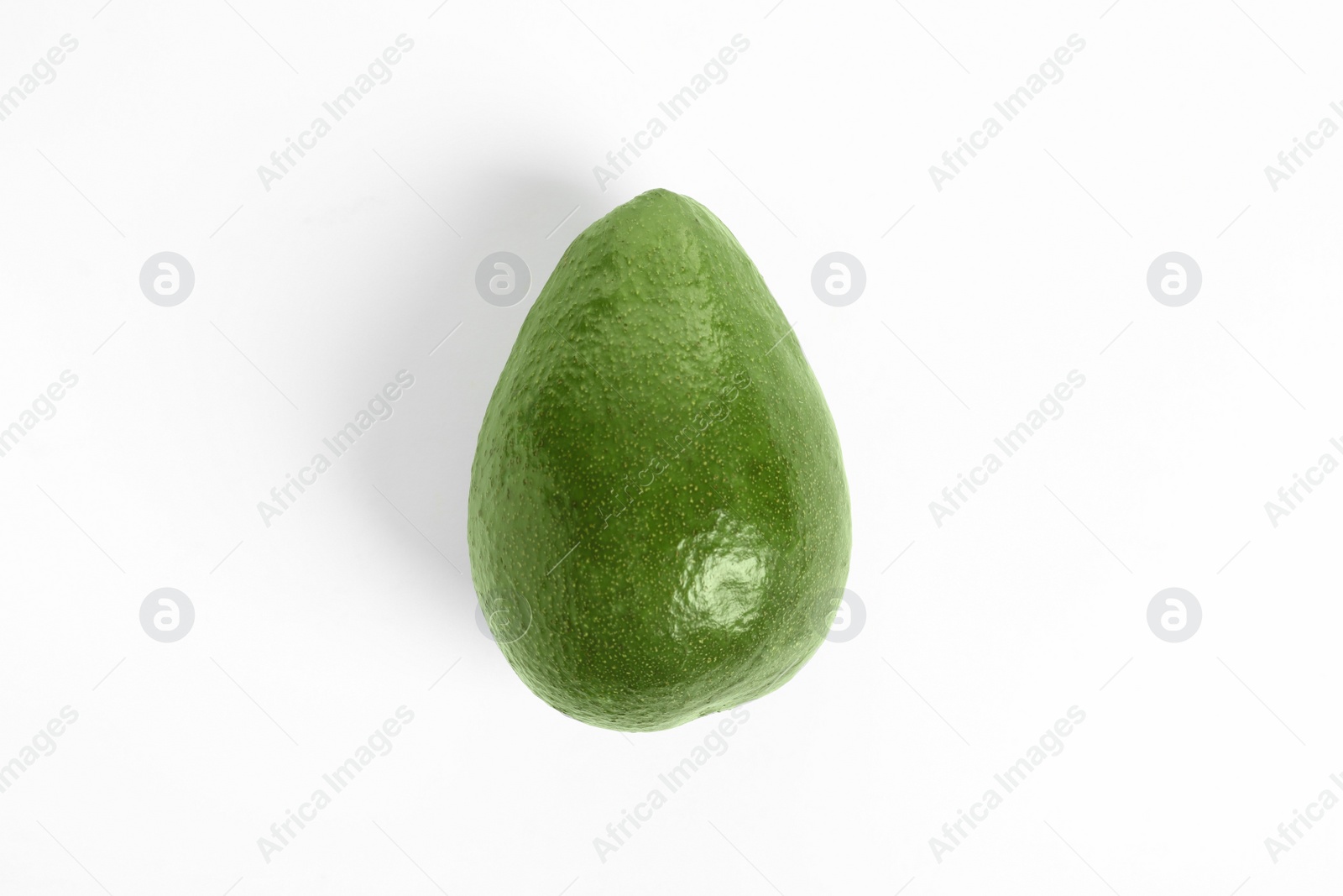 Photo of Ripe fresh avocado on white background