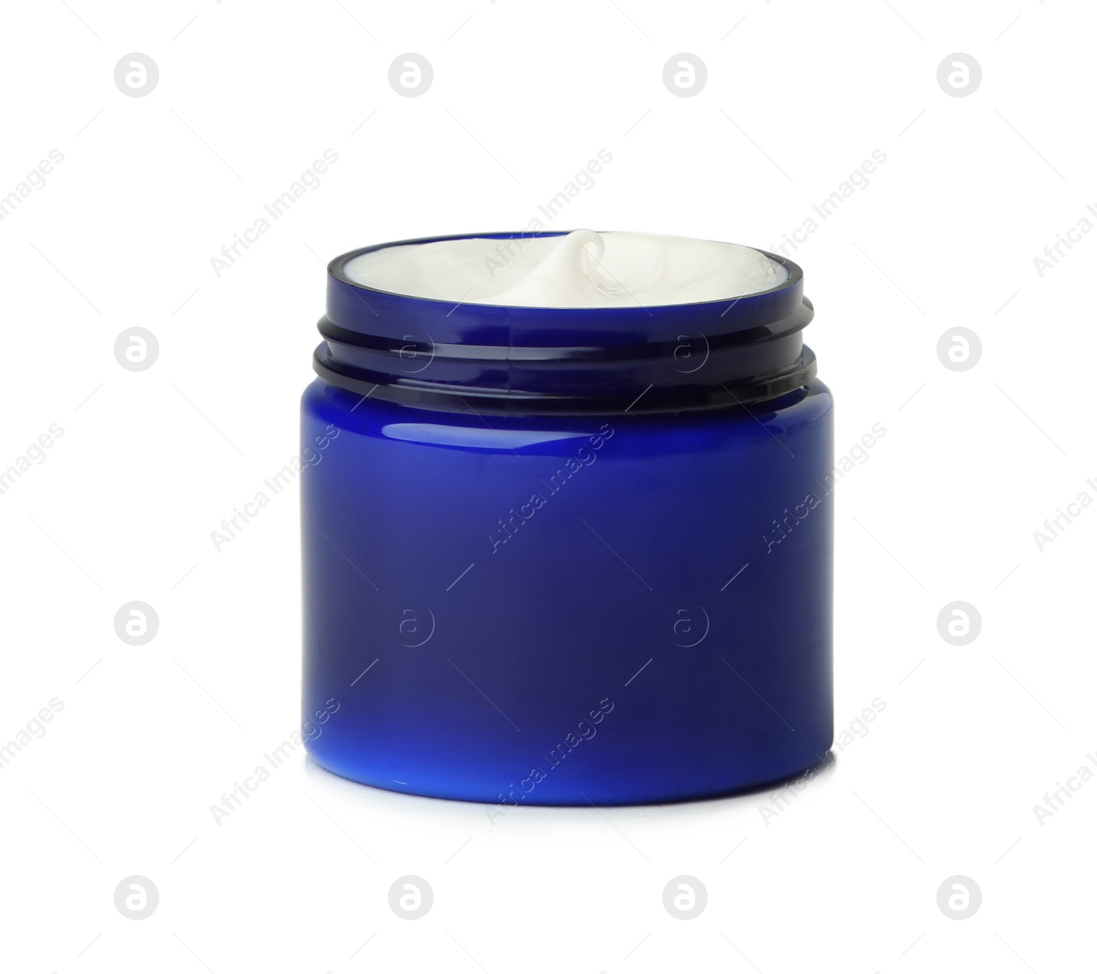 Photo of Jar of body cream on white background