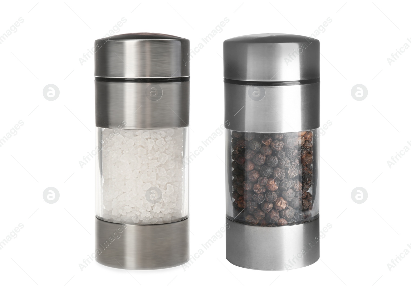 Image of Salt and pepper mills isolated on white