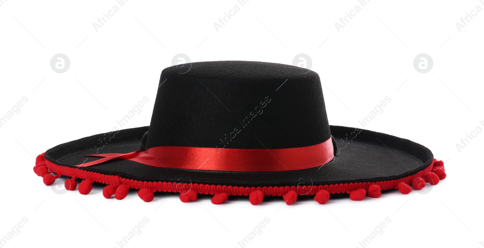 Photo of One Mexican sombrero hat isolated on white