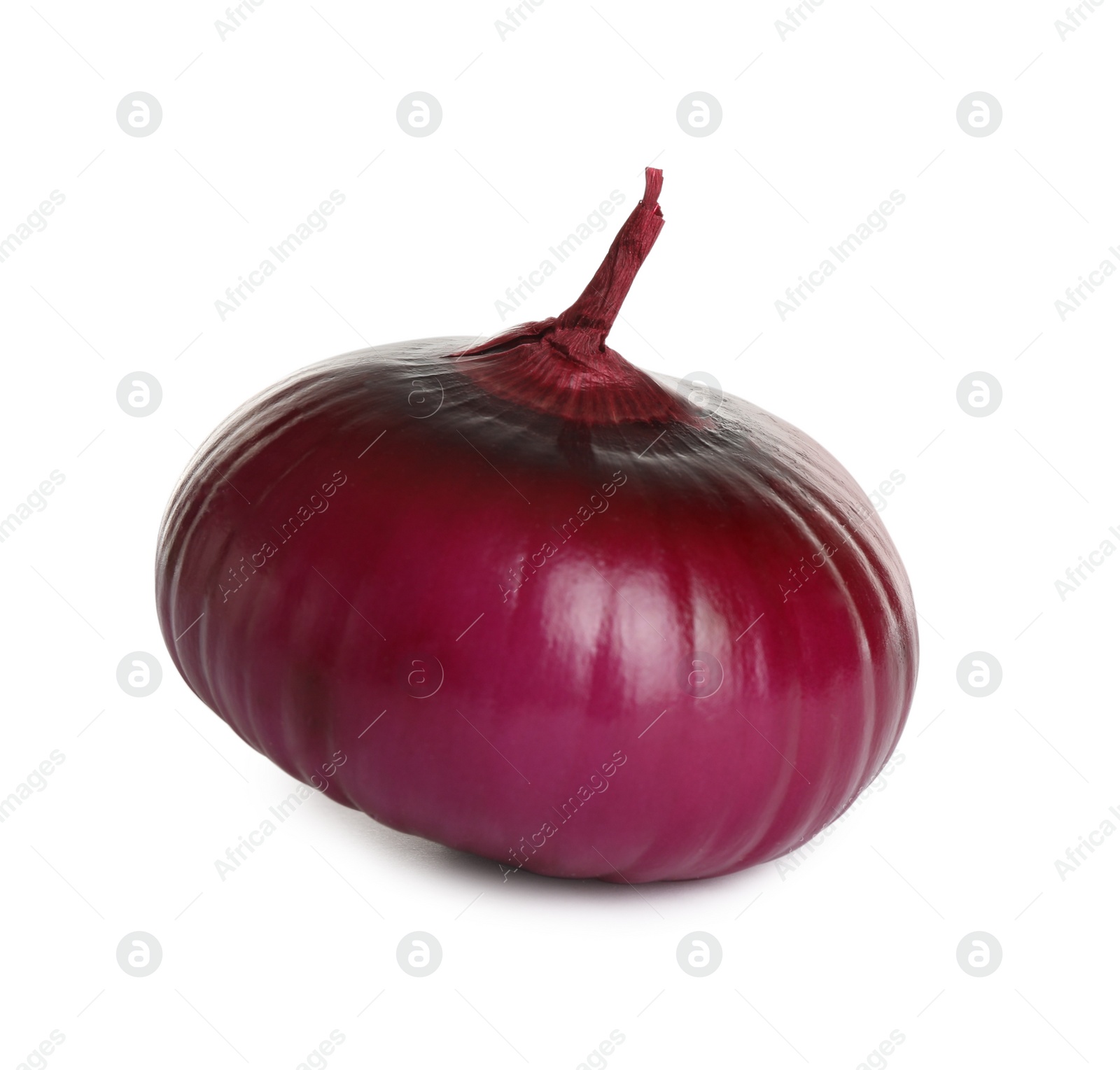 Photo of Fresh red onion bulb isolated on white