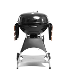 New modern barbecue grill on white background