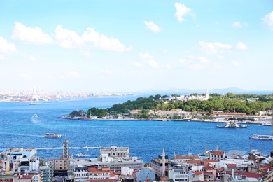 ISTANBUL, TURKEY - AUGUST 06, 2018: Picturesque view of city