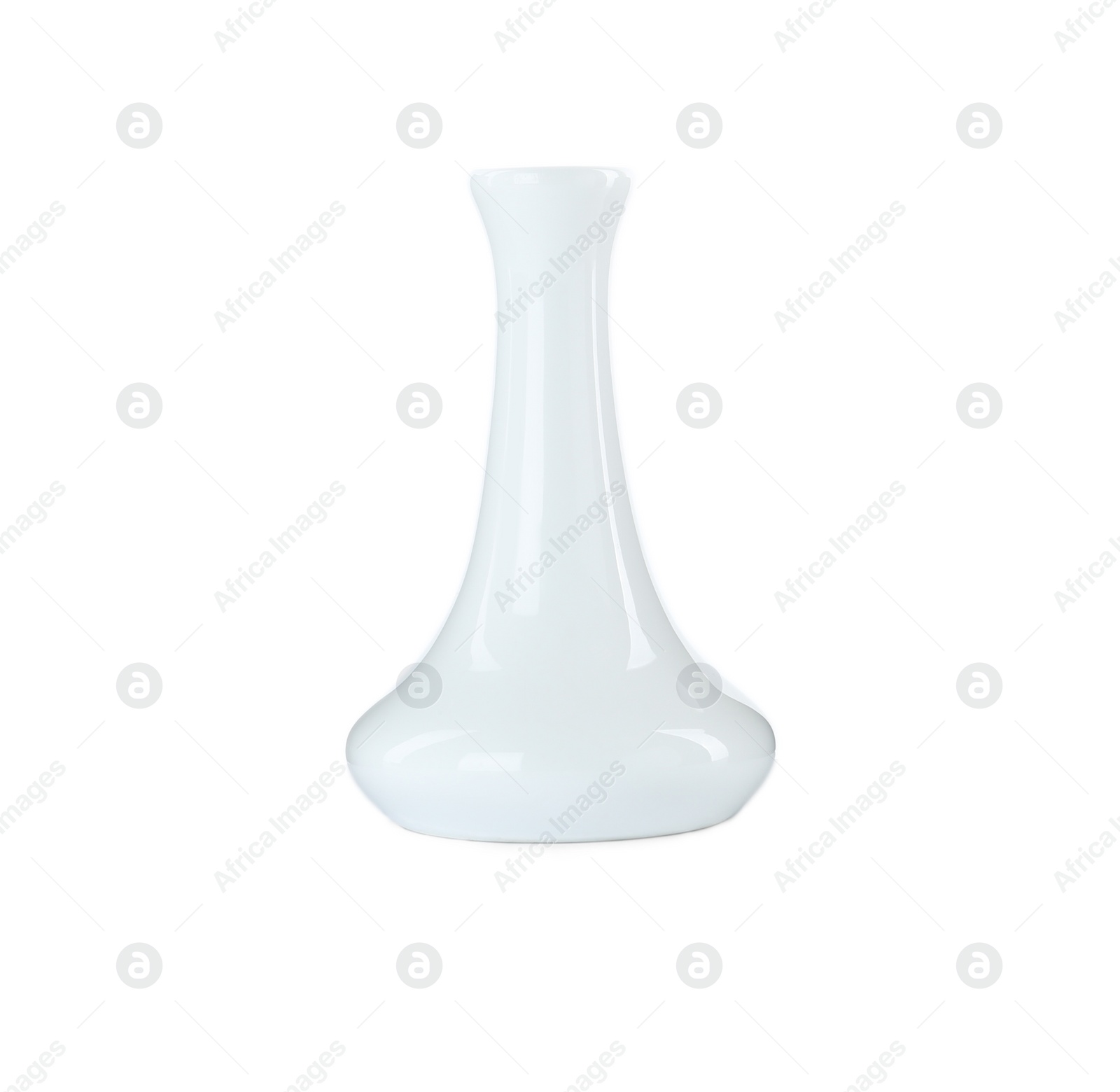 Photo of Stylish empty ceramic vase isolated on white