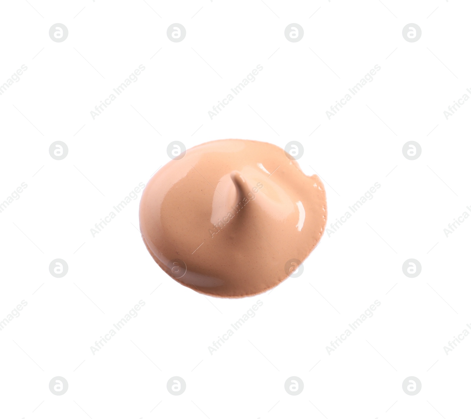 Photo of Sample of skin foundation on white background