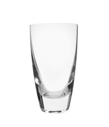 Photo of New clean empty glass isolated on white
