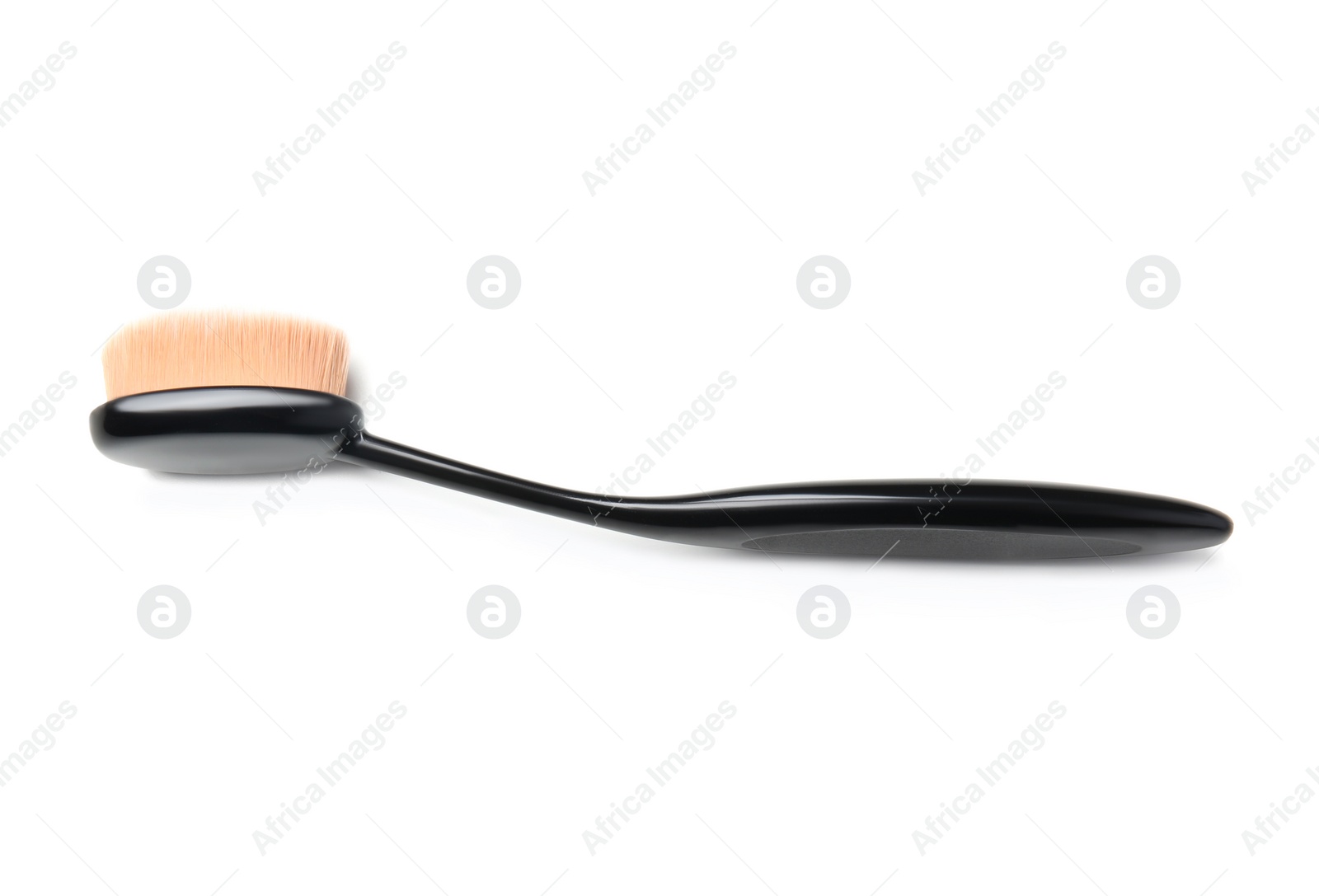 Photo of Makeup brush of professional artist on white background