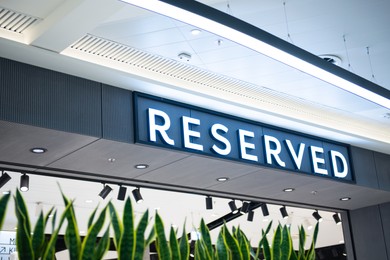 Warsaw, Poland - September 08, 2022: Reserved fashion store in shopping mall